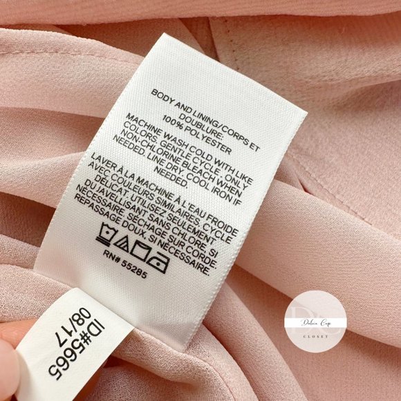 EXPRESS V-Neck Downtown Cami Textured Satin Pink Size XS - Picture 10 of 10